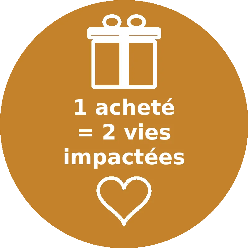 Badge 1 acheté 2 vies impactées
